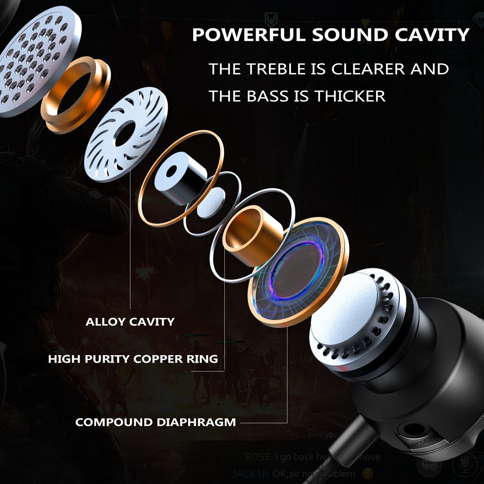 TF-3 HiFi Stereo Headset 3.5mm Wired E-Sports Gaming Music In-ear Earphone with Dual Microphone TF-3 HiFi Stereo Headset 3.5mm Wired E-Sports Gaming Music In-ear Earphone with Dual Microphone